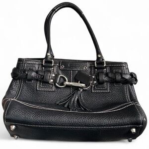 Coach Black Leather Handbag Bag